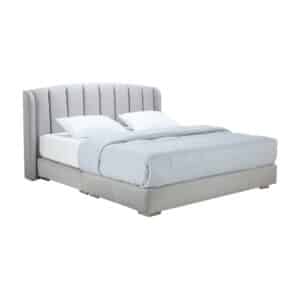 INDEX LIVING MALL Bed with fabric cover, Verthea model, size 6 feet