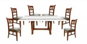 Rubber wood dining table