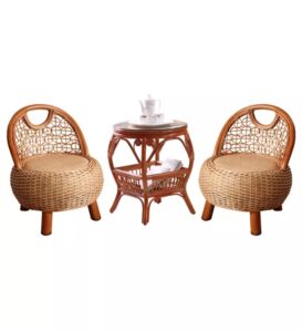 Three-piece rattan