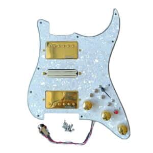 Pre wired guitar pickguard