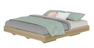 KONCEPT FURNITURE Blissey bed, Lindberg oak color