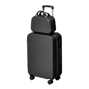 wheels trolley and cosmetic bag