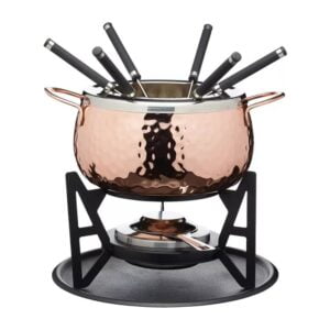 Artesa Fondue Set Copper Finish Fondue Pot Set, model ARTFONCOP