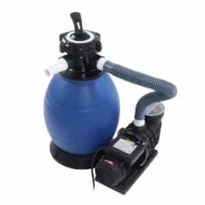 Pool pump filter with sand