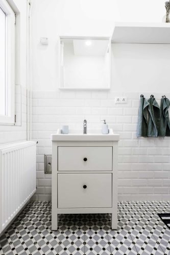 Bathroom with storage